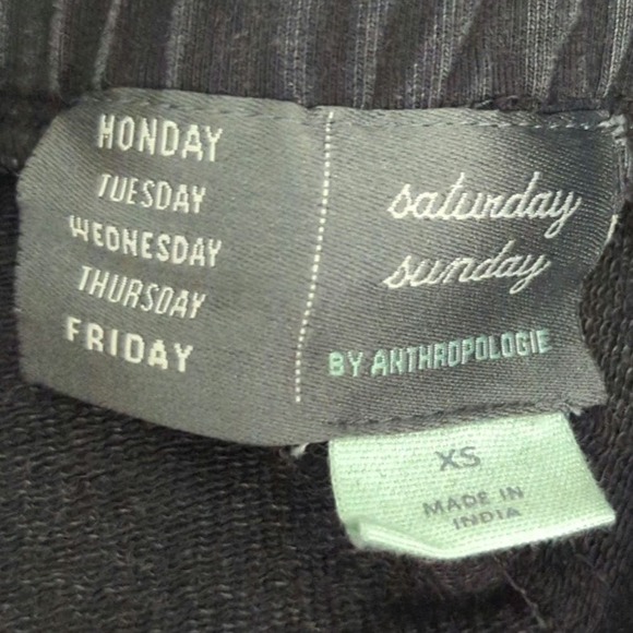 Anthropologie Saturday Sunday Jogger Pants Black XS‎ - Picture 10 of 11